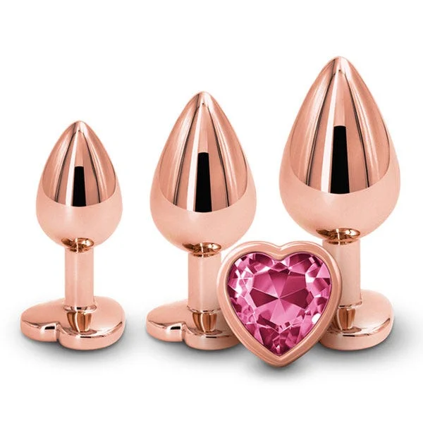 NS Novelties Rear Assets 3-Piece Heart Butt Plug Trainer Kit — image 2 of 3