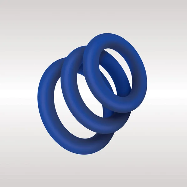 Zolo Extra Thick Silicone Cock Rings 3-Pack Blue - Set Of 3 Sizes — image 2 of 2