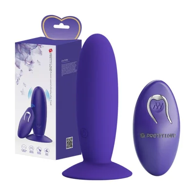Pretty Love Remote Control Vibrating Plug Youth Purple