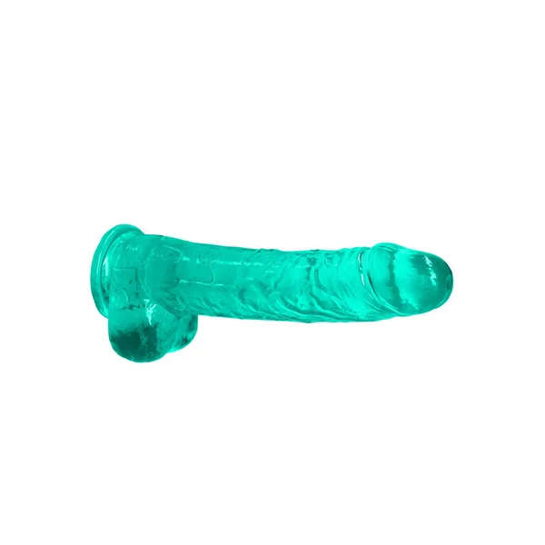 Realrock Realistic Dildo With Balls 9" / 22 Cm Turquoise Green — image 4 of 8