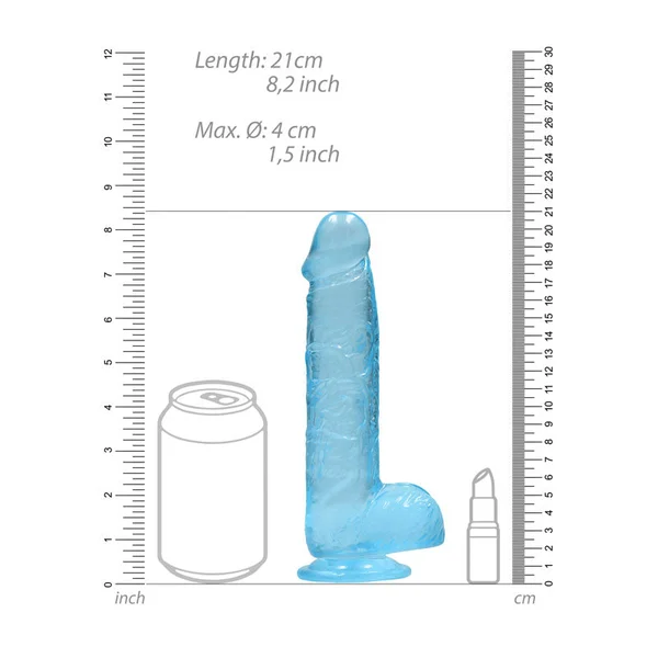 Realrock Realistic Dildo With Balls 8" / 19 Cm — image 7 of 8