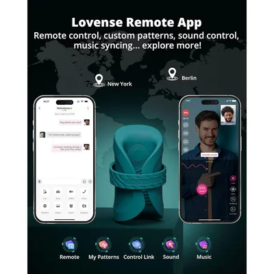 Lovense Remote app control, custom patterns, sound and music sync