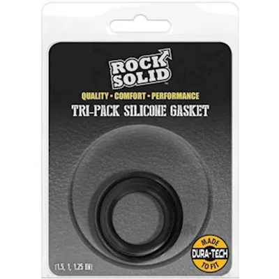 rock solid tri pk silicone gasket black