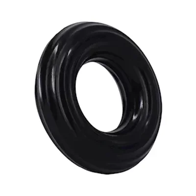 rock solid ribbed donut black