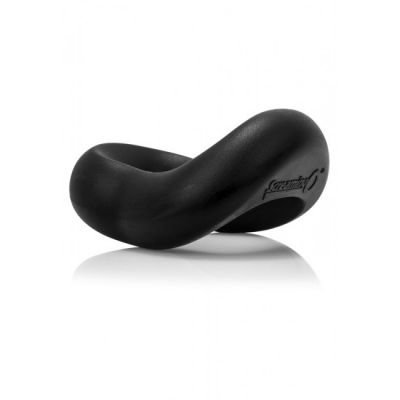 SwingO Curved Silicone Cock Ring by Screaming O Black