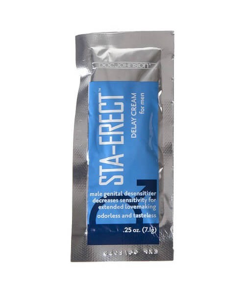 Doc Johnson Sta-Erect For Men-Cream Sachet