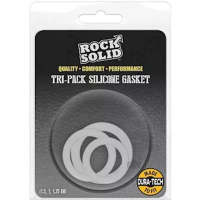rock solid tri pk silicone gasket white