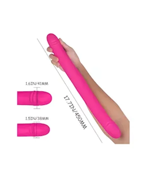 Pulsing Pleasure Double Ended Dildo Vibrator — image 3 of 3