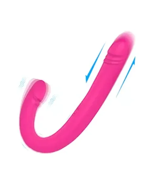 Pulsing Pleasure Double Ended Dildo Vibrator — image 2 of 3
