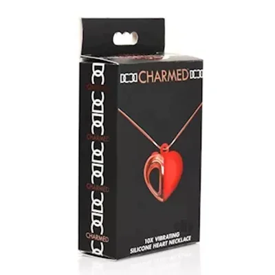 charmed 10x vibe silicone heart necklace
