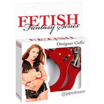 fetish fantasy series designer cuffs red hand cuffs