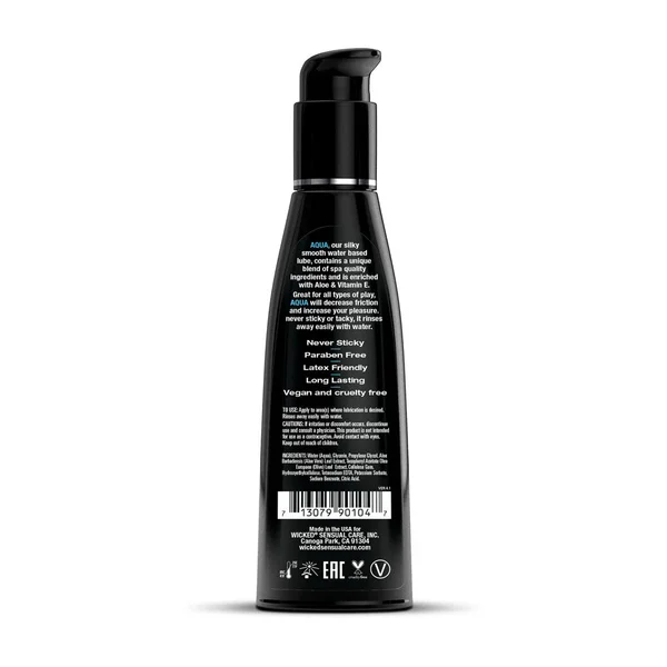 Wicked Aqua - Water Based Lubricant - 120 ml (4 oz) Bottle — image 2 of 2