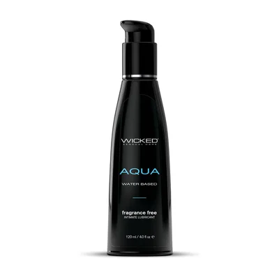 wicked aqua water based lubricant 120 ml 4 oz bottle