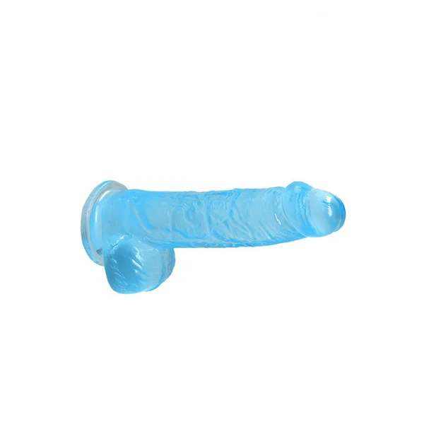 REALROCK 6'' Realistic Dildo With Balls - Blue 15.2 cm Dong — image 4 of 8