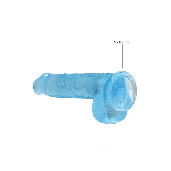 REALROCK 6'' Realistic Dildo With Balls - Blue 15.2 cm Dong — image 5 of 8