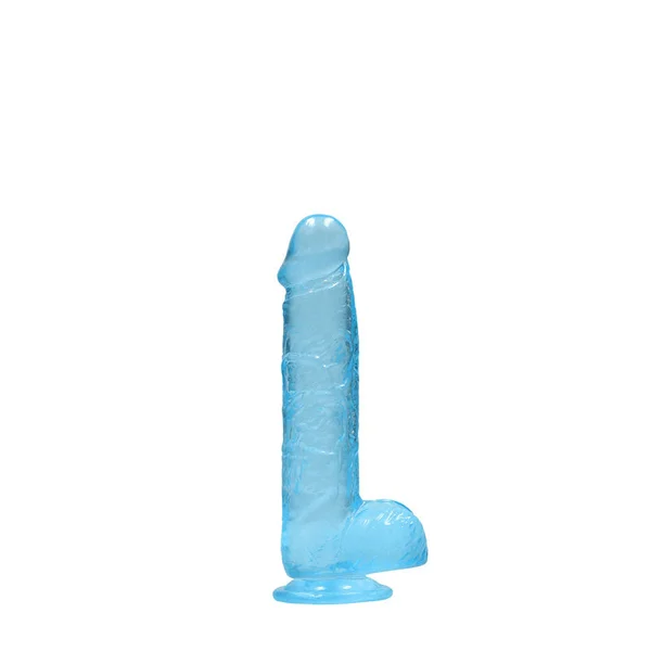 REALROCK 6'' Realistic Dildo With Balls - Blue 15.2 cm Dong — image 7 of 8