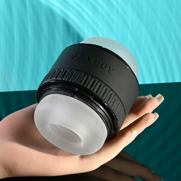 Playboy Pleasure TIGHT END - Clear Dual Ended Stroker — image 2 of 9