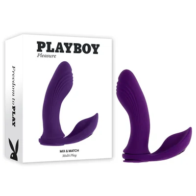 playboy pleasure mix match purple usb rechargeable with c ring attachment