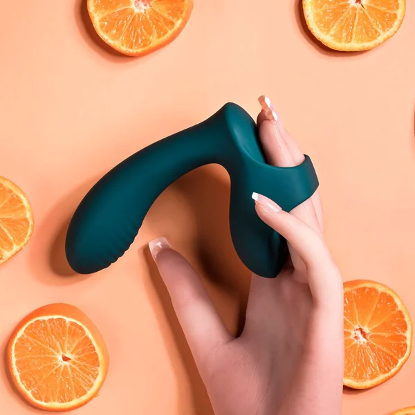 Playboy Pleasure WRAPPED AROUND YOUR FINGER - Green USB Rechargeable Finger Stimulator — image 3 of 9