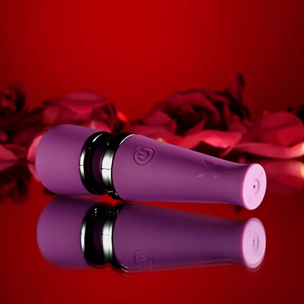 Playboy Pleasure MIC DROP - Purple 11.4 cm USB Rechargeable Vibrating Mini Massage Wand — image 6 of 9