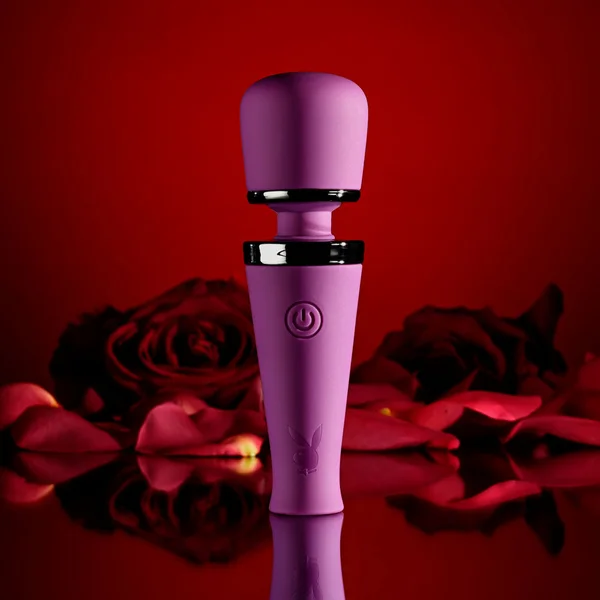Playboy Pleasure MIC DROP - Purple 11.4 cm USB Rechargeable Vibrating Mini Massage Wand — image 2 of 9