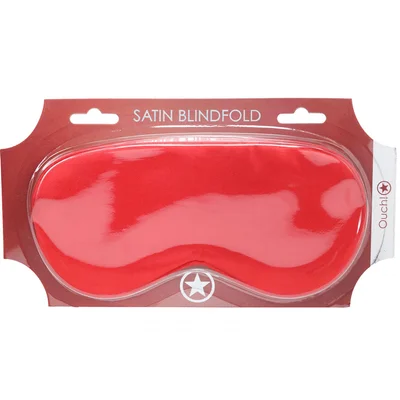 ouch satin mask red red eye mask