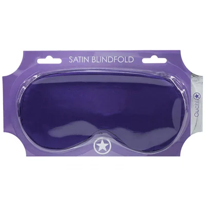 ouch satin mask purple purple eye mask