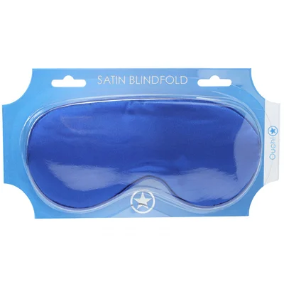 ouch satin mask royal blue royal blue eye mask