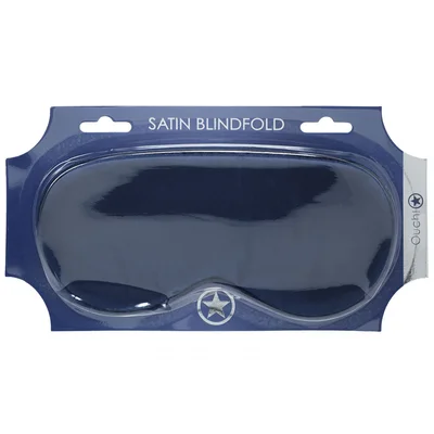 ouch satin mask navy navy blue eye mask