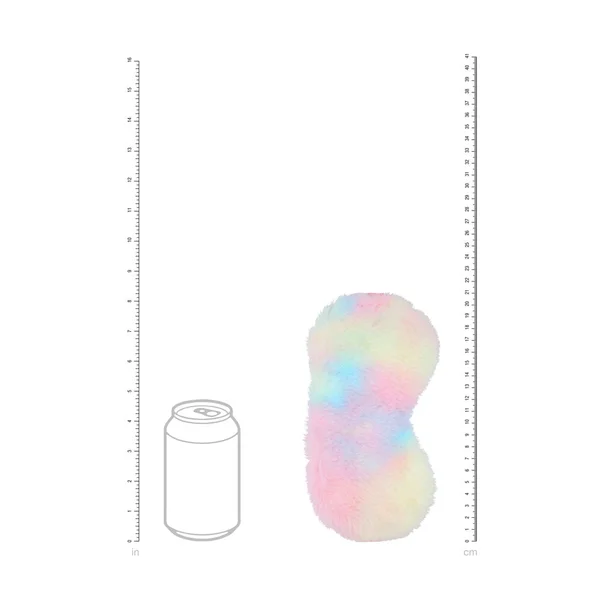OUCH! Fluffy Mask - Multicolour 1 - Coloured Fluffy Eye Mask — image 4 of 4