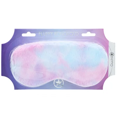 ouch fluffy mask multicolor 2 coloured fluffy eye mask