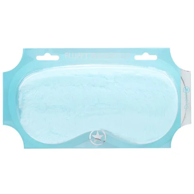 ouch fluffy mask powder blue powder blue fluffy eye mask