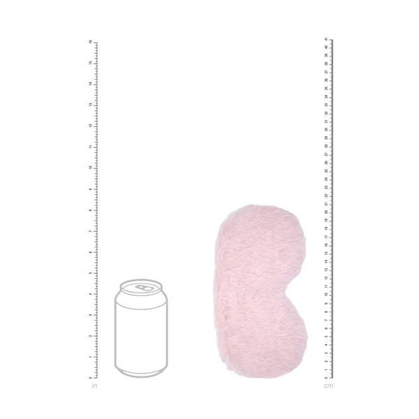 OUCH! Fluffy Mask - Powder Pink - Pink Fluffy Eye Mask — image 4 of 4