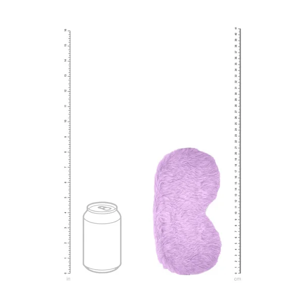 OUCH! Fluffy Mask - Purple - Purple Fluffy Eye Mask — image 4 of 4