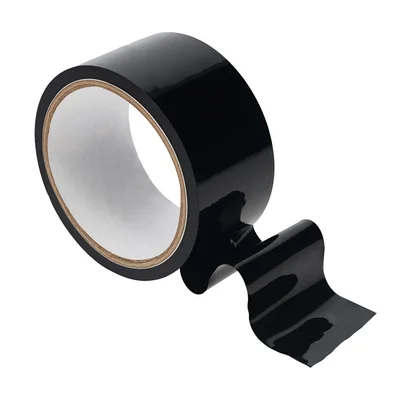 ouch pvc non stick tape black black bondage tape 20 metre length