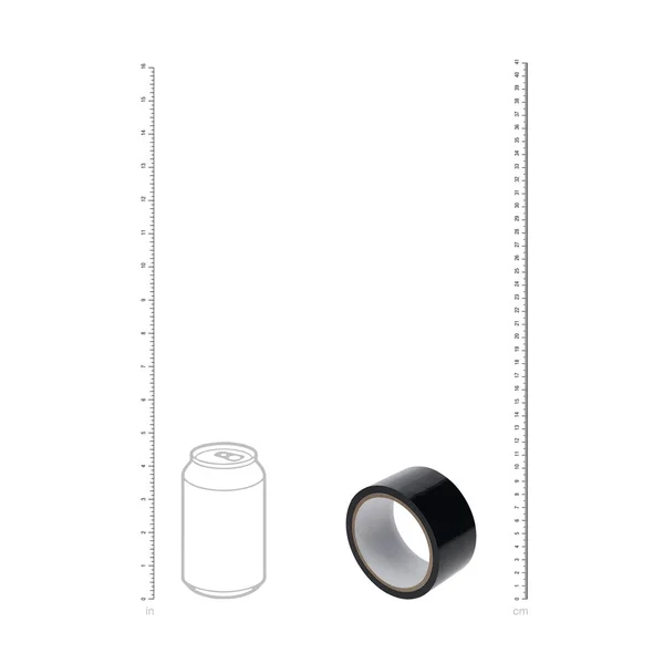 OUCH! PVC Non-Stick Tape - Black - Black Bondage Tape - 20 metre Length — image 5 of 5