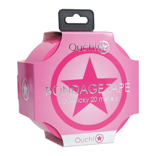 OUCH! PVC Non-Stick Tape - Pink - Pink Bondage Tape - 20 metre Length — image 4 of 5