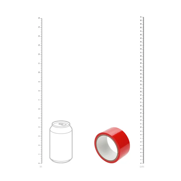 OUCH! PVC Non-Stick Tape - Red - Red Bondage Tape - 20 metre Length — image 5 of 5