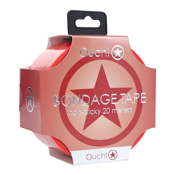 OUCH! PVC Non-Stick Tape - Red - Red Bondage Tape - 20 metre Length — image 4 of 5