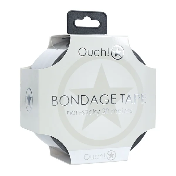 OUCH! PVC Non-Stick Tape - Silver - Silver Bondage Tape - 20 metre Length — image 4 of 5