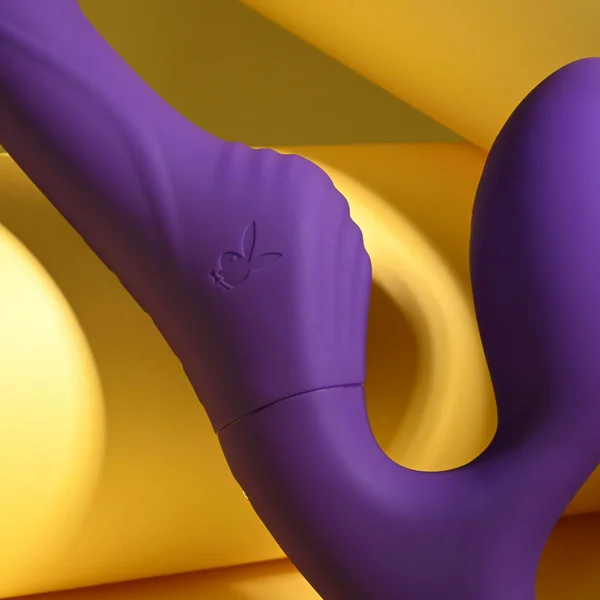 Playboy Pleasure HUG IT OUT - Purple 29 cm USB Rechargeable Strapless Strap-On — image 4 of 8