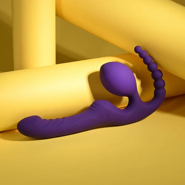 Playboy Pleasure HUG IT OUT - Purple 29 cm USB Rechargeable Strapless Strap-On — image 3 of 8
