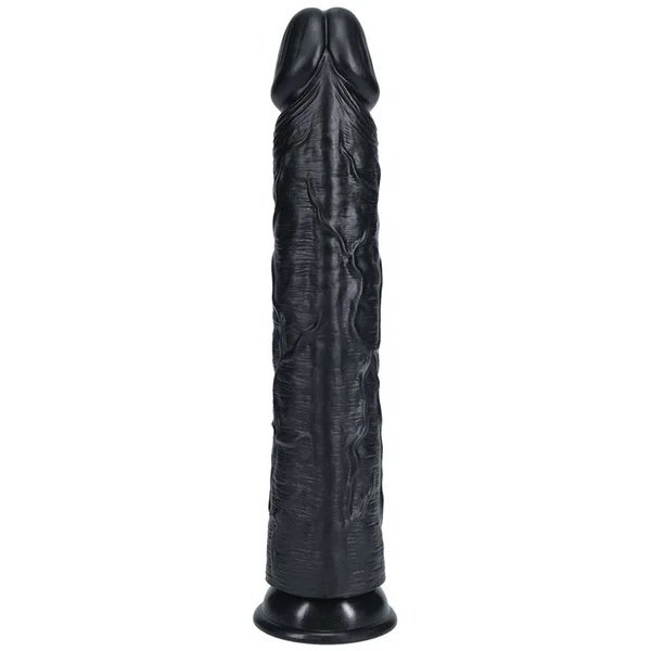 REALROCK 33cm Extra Long Dildo - Black - Black 33 cm (13'') Extra Long Dong — image 6 of 8