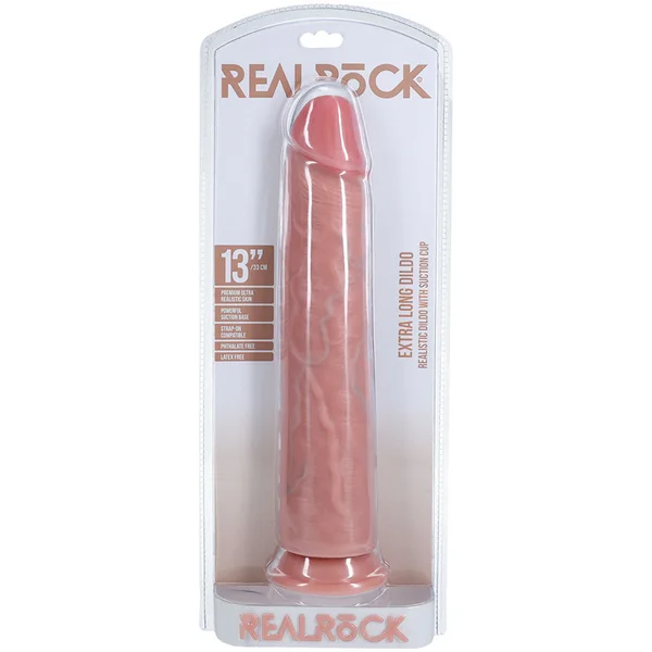 REALROCK 33cm Extra Long Dildo - Flesh - Flesh 33 cm (13'') Extra Long Dong — image 6 of 6