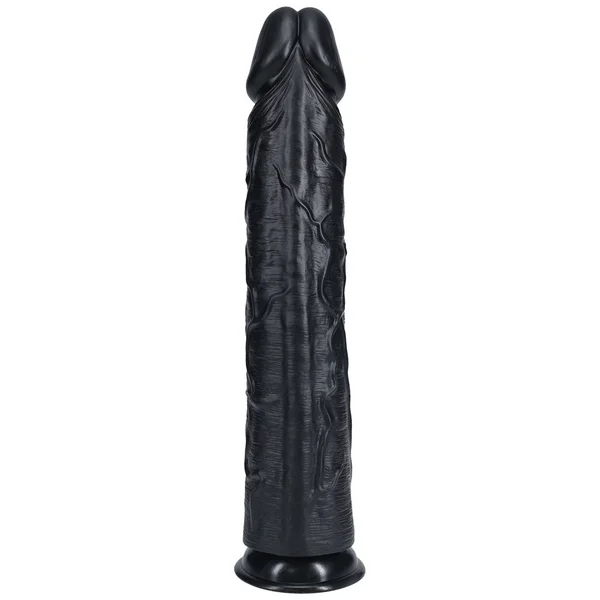 REALROCK 38cm Extra Long Dildo - Black - Black 38 cm (15'') Extra Long Dong — image 5 of 7