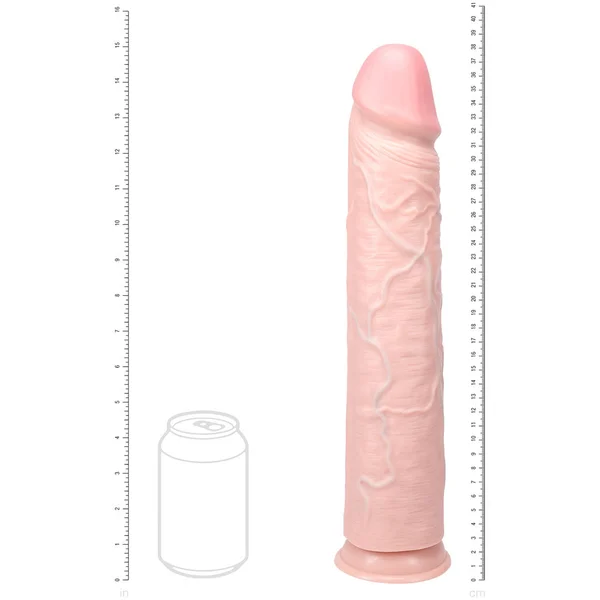 REALROCK 38cm Extra Long Dildo - Flesh - Flesh 38 cm (15'') Extra Long Dong — image 6 of 7