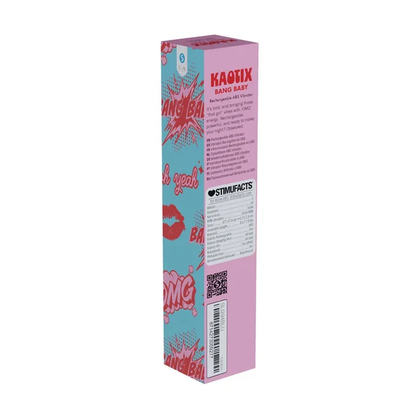 S-LINE Kaotix Bang Baby - Blue 17.8 cm USB Rechargeable Vibrator — image 4 of 4