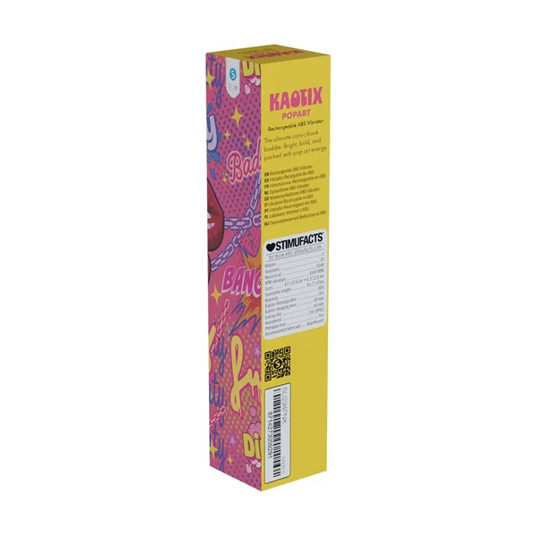 S-LINE Kaotix Pop Art - Pink 17.8 cm USB Rechargeable Vibrator — image 4 of 4