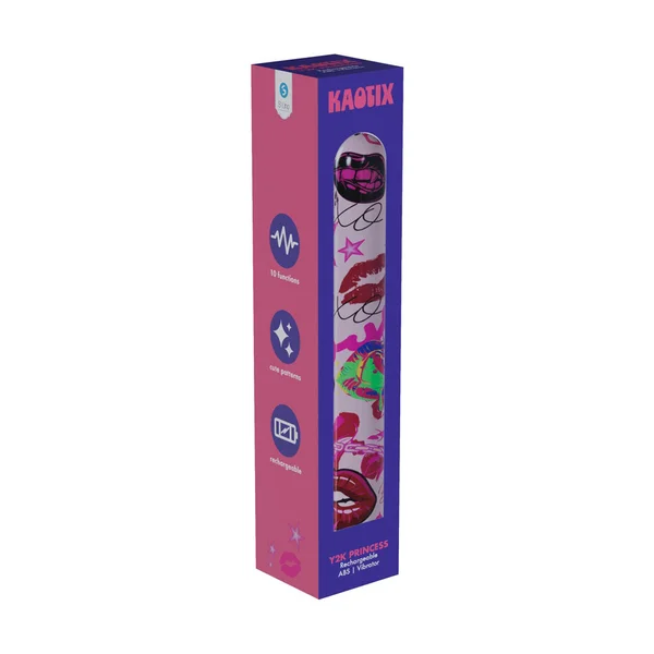 S-LINE Kaotix Y2K Princess - Powder Pink 17.8 cm USB Rechargeable Vibrator — image 3 of 4