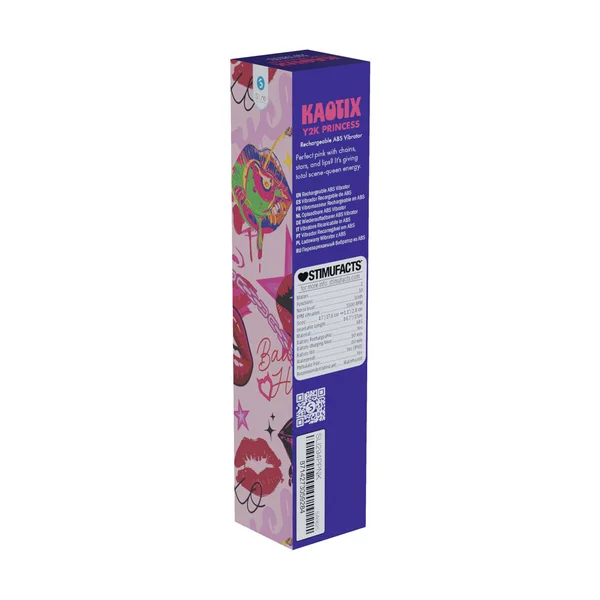 S-LINE Kaotix Y2K Princess - Powder Pink 17.8 cm USB Rechargeable Vibrator — image 4 of 4